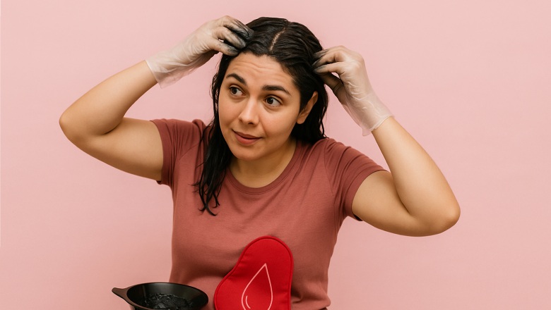 رنگ کردن مو در زمان پریود